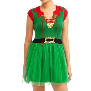 Women's Ugly Christmas Sweater Dress XL